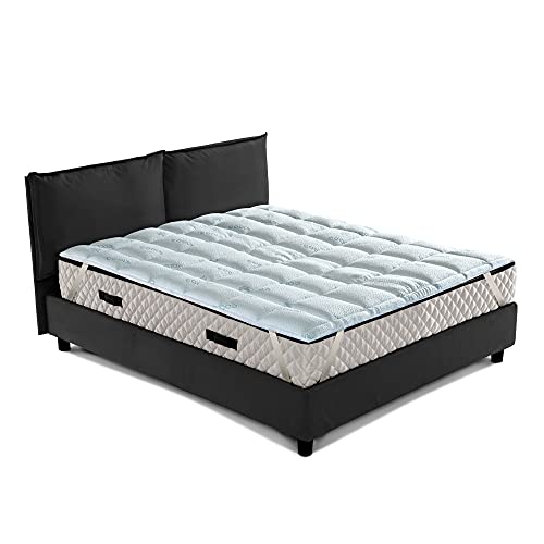 Il VERO Topper che migliora e RINFRESCA il materasso, correttore per chi soffre il caldo di notte 100% ANALLERGICO e RINFRESCANTE. Topper H3cm morbido e fresco - TP COOLER FRESH king size 180x190