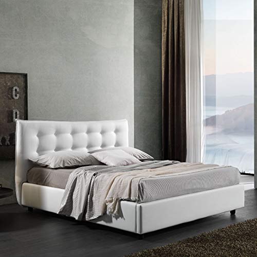 Letti Per Dormire.it - Letto Matrimoniale con Contenitore Stella Imbottito King Size 160x190 o 160x200