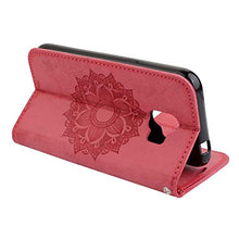 Bear Village® Cover per Samsung Galaxy J4 2018, Anti Graffio Custodia in Pelle con TPU Interno, Alta qualità Galaxy J4 2018 Cover con Chiusura Magnetica, Rosso