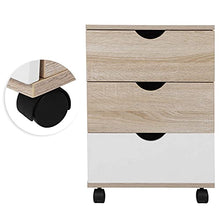 Greensen Comodino con 3 cassetti Comodino in Design Industriale Comodino Tavolino Comodino Semplice Comodino Stabile per Soggiorno, Camera da Letto 40 x 40 x 57 cm