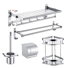 Accessori da bagno Alluminio dello spazio portasciugamani portasciugamani pieghevole da 5 pezzi accessori da bagno