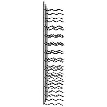 vidaXL - Scaffale da parete per 48 bottiglie, 2 pezzi, colore: Nero