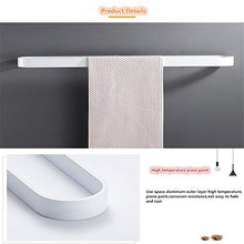 ZLDM Nord Europa Bianco portasalviette Bagno da Muro Spazio in Alluminio Asta Singola Barra Porta Asciugamani 30 cm Corrosione Resistente portasciugamano per Bagno Cucina Balcone