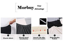 Morbuy Copridivano Copridivano Elasticizzato Fodera Copridivani Universale per Divano con Corda Fissa Sofa Protettore Copertura Divano Antiscivolo (4 posti,Bianco e Nero)