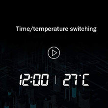 Mopoq Armadietto a specchio da bagno a parete vanità bianco, alluminio montato specchio con visualizzazione del tempo + luce del LED + antinebbia