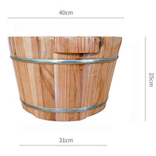 YLL Canna per pediluvio Cedar Pediluvio Barile, Pediluvio, Circulation Aiuto Sanguigna, Il Metabolismo (Size : 25cm)