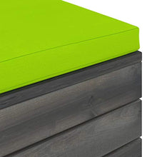 vidaXL Pouf da Giardino su Pallet 2 pz con Cuscini in Massello di Pino