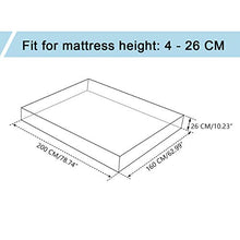RongXi Coprimaterasso Impermeabile Matrimoniale Tranquillo Proteggi Traspirante Sottile Tessuto Pongee Anallergico Antiacaro Fodera per Letto Materassi 160 x 200/190 cm