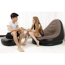 STARKWALL Divano Gonfiabile Un Sedile con Pompa Gonfiatore Set Poltrona Gonfiabile Soggiorno Giardino Esterno Mobili Casa Studio Regalo
