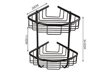Hiendure® Ottone Parete Triangolo Bagno mensola Angolo a Due Livelli, Bronzo lucidato Olio