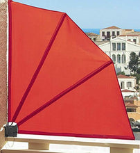 QUICK STAR - Paravento per Balcone, 115 x 115 cm, in Tessuto, Colore: Terra