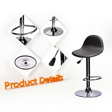 CCLIFE Set 2x Sgabelli da Bar Regolabile in Altezza(72-92) cm Due Sgabelli Girevole per Penisola Cucina e Bar Moderno, Colore:Grigio, Dimensione:2pz-Set