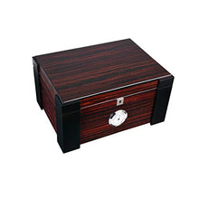 XZJJZ Cigar Box con Metal umidificatore Legno di Cedro Cigar con Digital Metallo igrometro Grande capacità Cigar Humidor