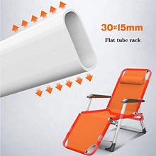 DSHUJC Lounge Patio Pieghevole reclinabile, Sedia a Sdraio Oversize con braccioli massaggianti Supporto in Tessuto Teslin 300 libbre per Patio Prato Giardino Spiaggia