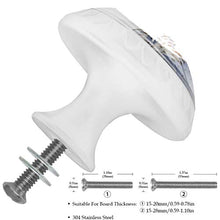 Snowbird 4 PCS Pomelli per Porta, Pomolo per Mobile, Pomelli per Mobili con Viti, Maniglia per Armadietto, Pomelli per Porta, Pomelli per Cassetti per Porta, Armadio, Cassetto e Credenza