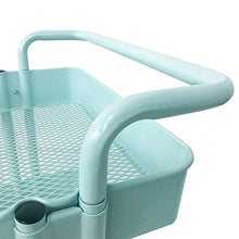 Scaffale per Tutti Gli Usi 3 Tier Mesh Serving Rolling Trolley Multifunzionale Carrello portaoggetti Utility capacità Massima di carico 20 kg Adatto per Home Office Carrelli di stoccaggio