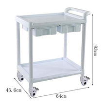 Carrello Silenzioso di Bellezza, Carrello Medico Multifunzionale, Automobile Coreana di Bellezza della Gestione della Pelle, Automobile Bianca di Trattamento Dell'ABS, Veicolo dello Strumento Medico