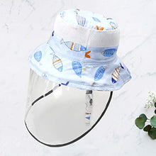 EXCEART Visiera di Sicurezza Visiera per Bambini Visiera Protettiva Cappello a Pieno Facciale Cappello a Secchiello Esterno Anti-UV Spruzzi Anti-Sputa (Circonferenza 48Cm)