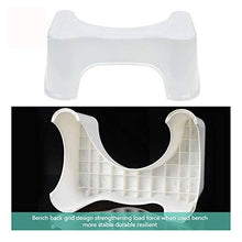 CHENJIAO Squatting Sgabello Casa Squatting Sgabello Bagno Squat Igienici Sgabello Compact Squatty Potty Sgabello Sede Portatile for La Casa Bagno Privato Servizi Igienici (Color : White)