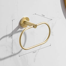 Rishx Portasciugamani Stile Europeo Appeso al Muro Bagno Anello Asciugamano Ottone Antico Bagno appendini Asciugamani Accessori Bagno