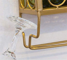 Wine Rack, Wine Rack 6-Bottle fissato al muro Wine Rack Soggiorno Cucina bagagli Rack Cup Holder Rack WTZ012