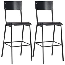 Festnight 3 pz Set da Bar Tavolo e Sedie in Acciaio Marrone Nero Bianco,Set Tavolo e Sedie da Cucina