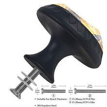 Set di 4 maniglie rotonde per armadio da cucina, credenza, cassettiera, cassettiera, con viti, per cucina, comò, armadietto, bagno, guardaroba, girasole, farfalle