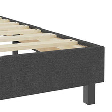 FAMIROSA Letto a Molle Grigio Scuro in Tessuto 80x200 cm-4704