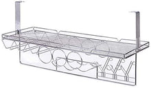 DJSMjbj - Portabicchieri da vino in acciaio inox, stile europeo, da appendere alla moda, con combinazione multifunzionale, per bicchieri da vino, bicchiere di vino, portabottiglie (dimensioni: 80 cm)