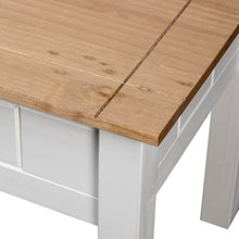 vidaXL Legno Massello di Pino Comodino Panama Range Rustico Robusto Stabile Comò Tavolino Notte Salotto Portaoggetti Consolle Bianco