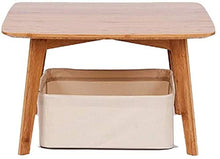 Xicaimen Tavolino Pieghevole in bambùTavolino da caffè Tavolo per Laptop da casa Tavolino da Balcone Tavolo con vetrata Marrone 26 * 60 * 40 cm