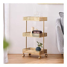 LYM &ripiano di stoccaggio Scaffale di stoccaggio, Falling Subway Art Rack di stoccaggio Mobile Multistrato Carrello Camera da Letto Soggiorno Rack di stoccaggio -3 Piani Scaffale di Finitura
