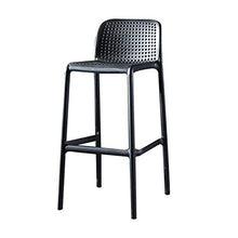 XINGLEI Sgabelli Alti, sgabelli da Bar Moderni con Gambe robuste e Comodo poggiapiedi, per bancone da Cucina per Il Tempo Libero, Altezza Seduta 65 cm / 75 cm (Color : Black, Size : 75cm)