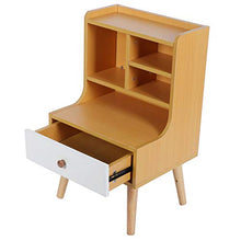 shelf GBAO Moderna Semplice Comodino Libreria Comodino Armadio di Stoccaggio con 1 Cassetto Mobili Camera da Letto Libreria-43x36x71 Cm