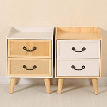 Comodino LHY- Comodino in legno massello con cassetti con forte capacità di appoggio per camera da letto, studio, ecc comodo A