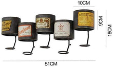 LLT Wine Rack, Cremagliera Della Decorazione Della Parete Della Novità, Wine Rack Mensola Di Vetro D'Epoca Muro Holder Archiviazione per 5 Bottiglie Free Standing Metallo Loft Shelf