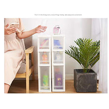 TXXM, cassettiera con cuciture e cassetti, per riporre cassetti, armadietti da bagno, cucina, colore: bianco, dimensioni: 3 strati.