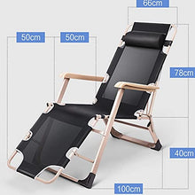 YYhkeby Pieghevole Sun Lounger Chair Zero Gravity Sedia reclinabile, con Cuscino Sedie per sedie reclinabili da Interno Regolabili Jialele