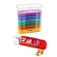 28 Scomparti Portapillole Portapillole Portapillole per dispenser di plastica per medicinali Contenitore per pillole da viaggio
