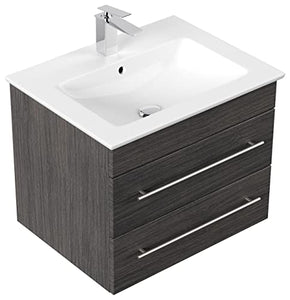 Mobile bagno con lavabo Villeroy & Boch Venticello 65cm antracite venato