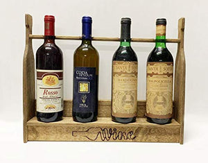 Cantina cantinetta porta bottiglie da tavolo banco espositore supporto bottiglia da vino elegante legno vetrinetta vetrina