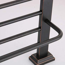 WHSS. Europeo retrò 304 in Acciaio Inox Portasciugamani Portasciugamani Verniciato Nero Bagno Bagno Doppio Rack