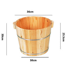 ERHANG 30 Centimetri in Legno Pediluvio Barile Pedicure Bacino di Casa Ammollo Piedi con Massaggio Perline Vasca di Salute di Mezza età E Anziani Regalo di Assistenza Sanitaria