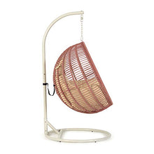 Kave Home - Poltrona sospesa con piede Elianis terracotta
