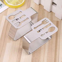 WDFVGEE - Set di 4 morsetti per tovaglia in acciaio inox, per feste, matrimoni, picnic, per decorare la tua tavola magnificamente
