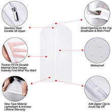 EANXO Copri Abiti Antipolvere Lunghi 60x153cm(6pcs) Ideali per Tutte Le Esigenze di Stoccaggio e Viaggio