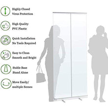 Topniu. □ Per il business □ Start Start Guard, Start Sneeze Guardia, Banner portatile estraibile con schermo trasparente per ufficio, negozi, ristorante, aula e altro ancora