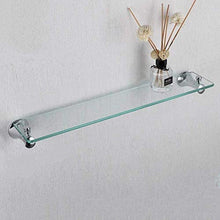 GDFEH Scaffale in Vetro temperato Scaffale per Il Bagno Singolo Strato Doccia per Doccia a Parete Montaggio di Vetro Scaffale Cosmetico Staffa cosmetica 23,9 × 4.5 Pollici