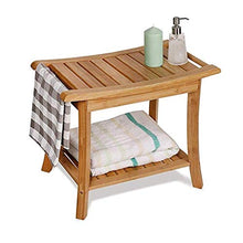 HYYDP Bagno Sgabello Sgabelli da bagno Sgabello da bagno in legno massello di bambù spesso antiscivolo Impermeabile Sgabello da doccia Sgabello da bagno Sgabello Be applicable compatible for anziani (