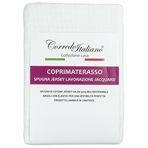 Corredo Italiano coprimaterasso in Spugna multiestensibile Linea Cp30 - Disponibile in Varie Misure (125_x_200_cm)